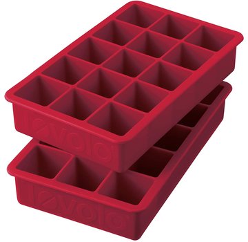 Tovolo Perfect Cube Ice Trays - Set of 2 Cayenne