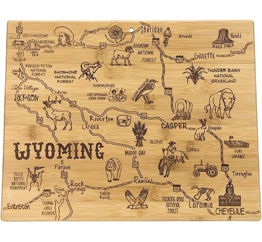 Destination Wyoming Cutting Board