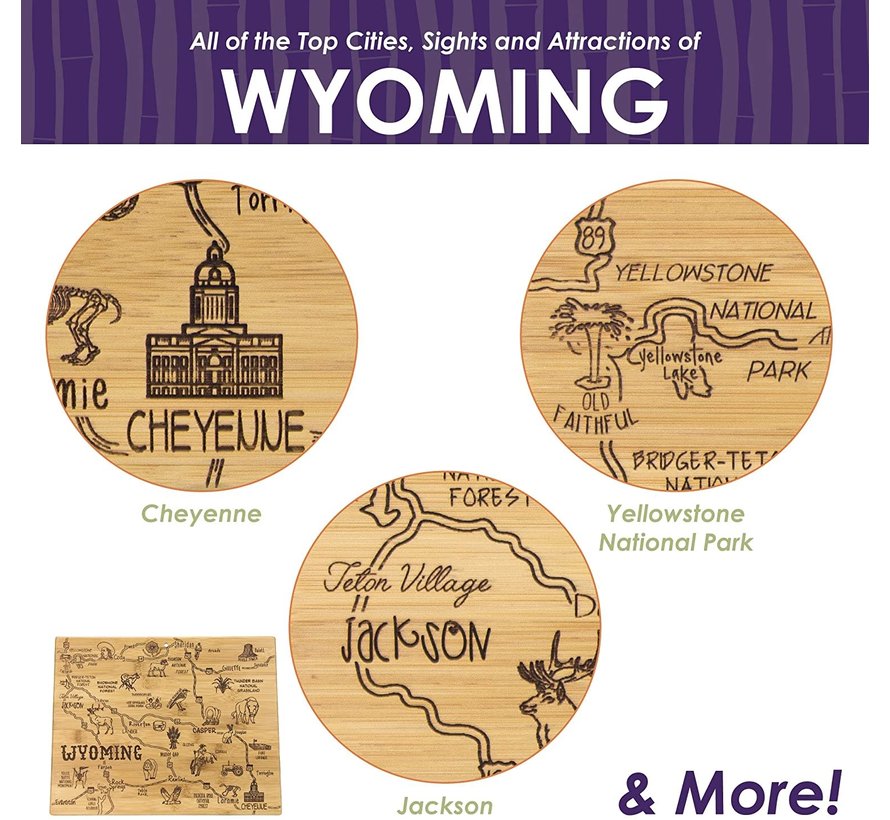 Destination Wyoming Cutting Board