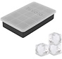 Perfect Cube Ice Trays With Lid - Charcoal