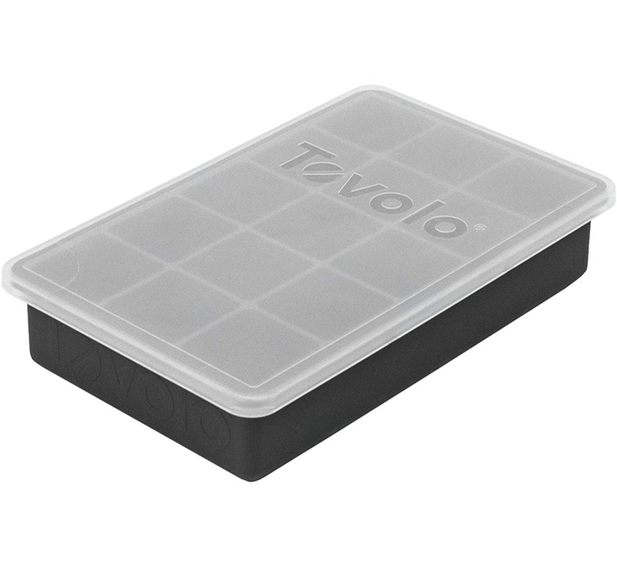 Perfect Cube Ice Trays With Lid - Charcoal
