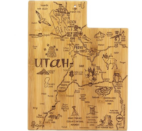 Totally Bamboo Destination Utah Cutting Board
