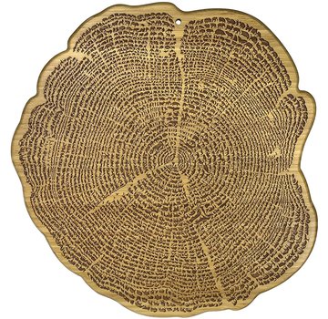 Totally Bamboo Tree of Life Cutting Board - 13 1/2" x 13" x 5/8"