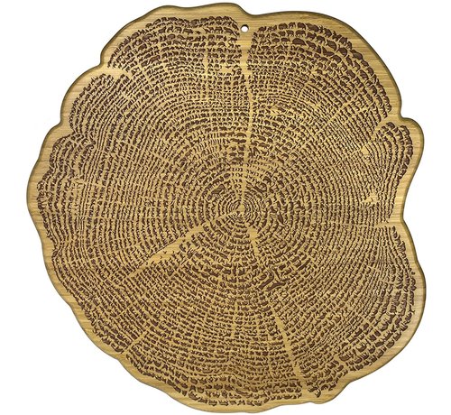 Totally Bamboo Tree of Life Cutting Board - 13 1/2" x 13" x 5/8"