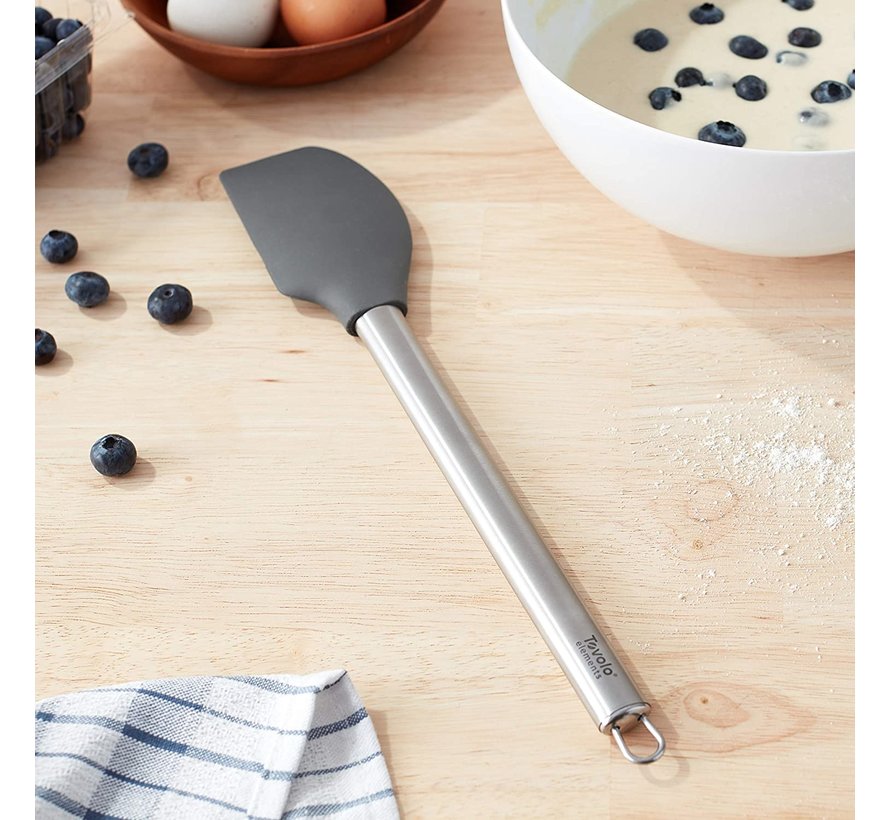 Flex-Core® Stainless Steel Handled Spatula - Charcoal
