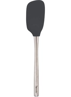 Tovolo Flex-Core Stainless Steel Handled Spoonula - Charcoal