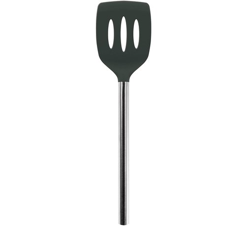 Tovolo Silicone Slotted Turner - Charcoal