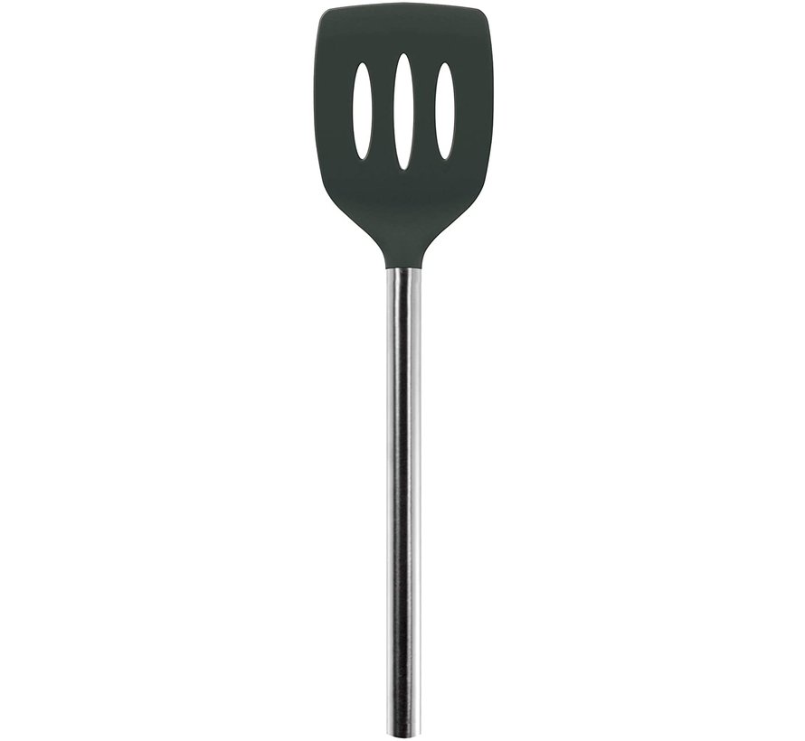 Silicone Slotted Turner - Charcoal