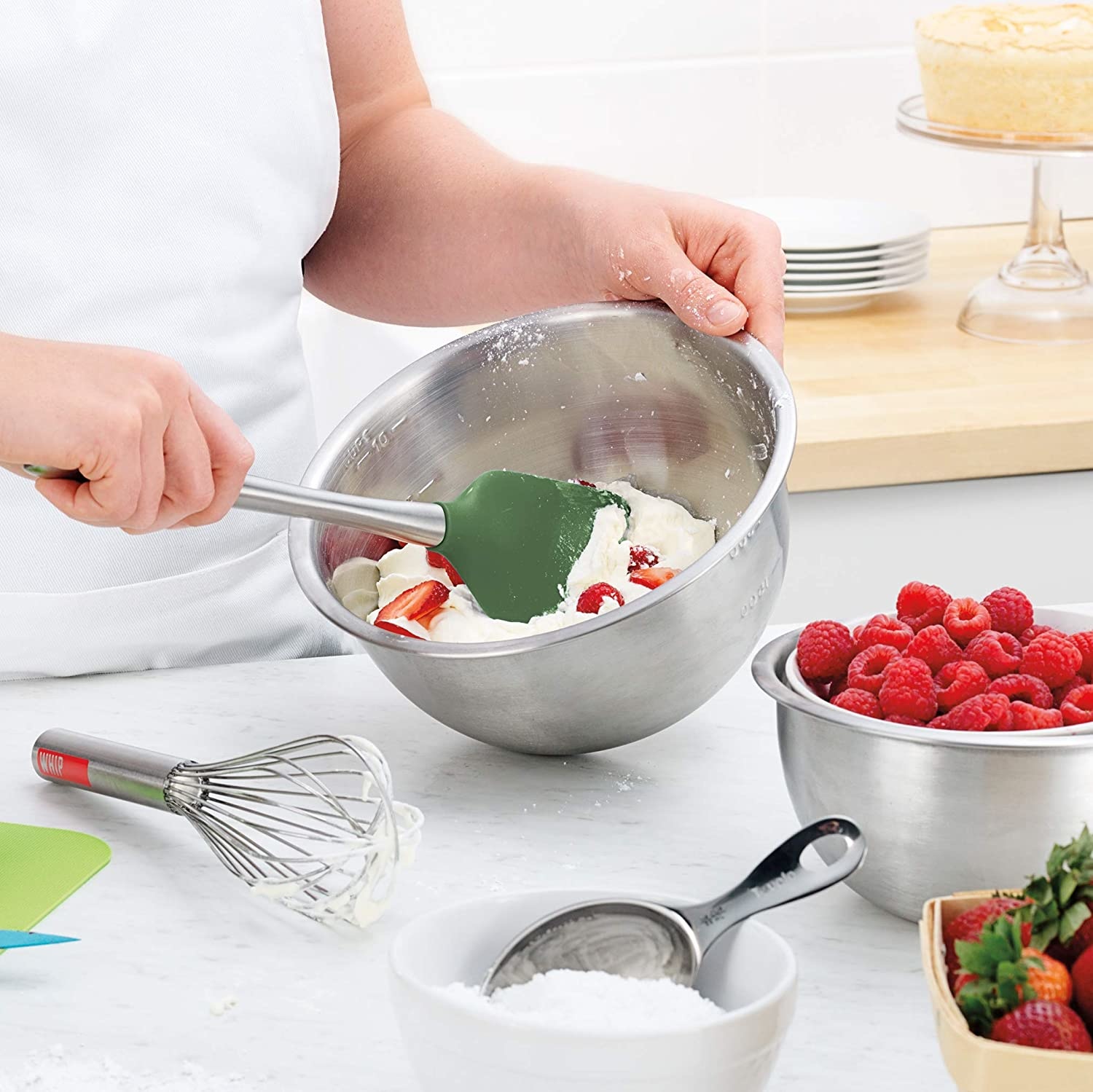 Tovolo Silicone Mixing Spoon With Stainless Steel Handle