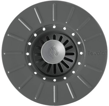 Tovolo Collapsible Stopper & Strainer-Charcoal