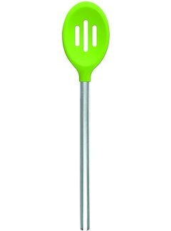 Tovolo Silicone/Metal Slotted Spoon - Spring Green