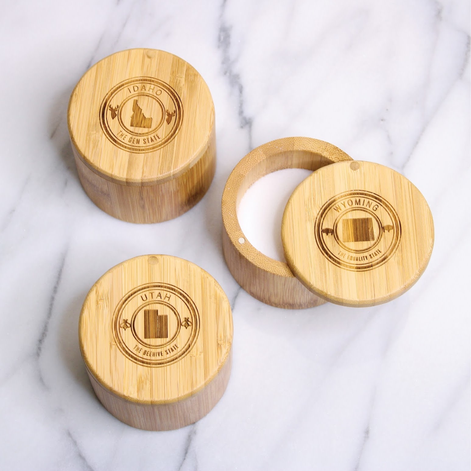 Totally Bamboo Utah Salt Box Spoons N Spice