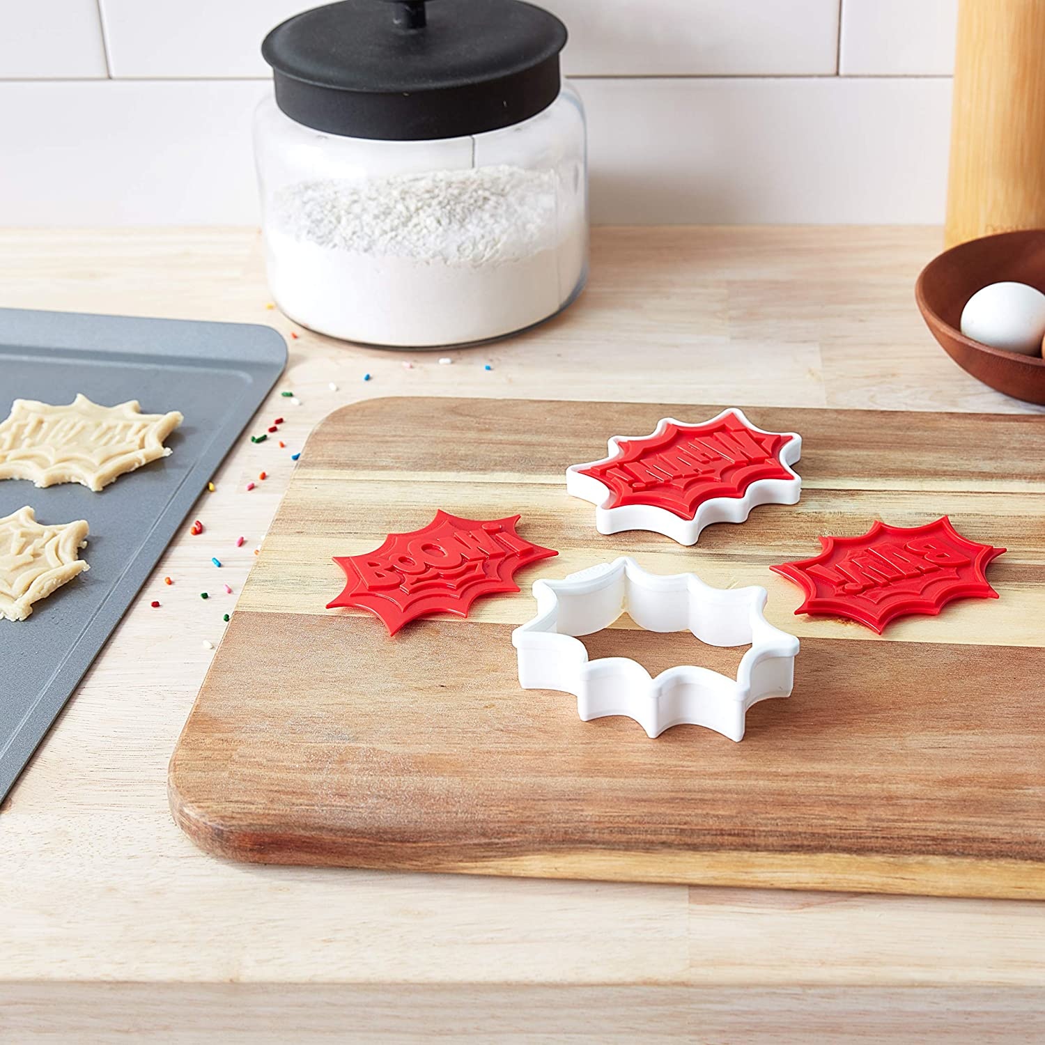 Tovolo Comic Burst Cookie Cutter, 6 Designs Spoons N Spice