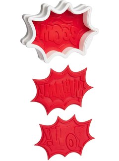 Tovolo Comic Burst Cookie Cutter, 6 Designs