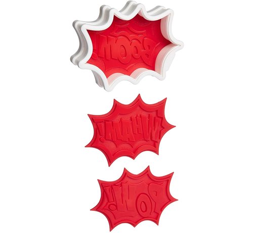 Tovolo Comic Burst Cookie Cutter, 6 Designs