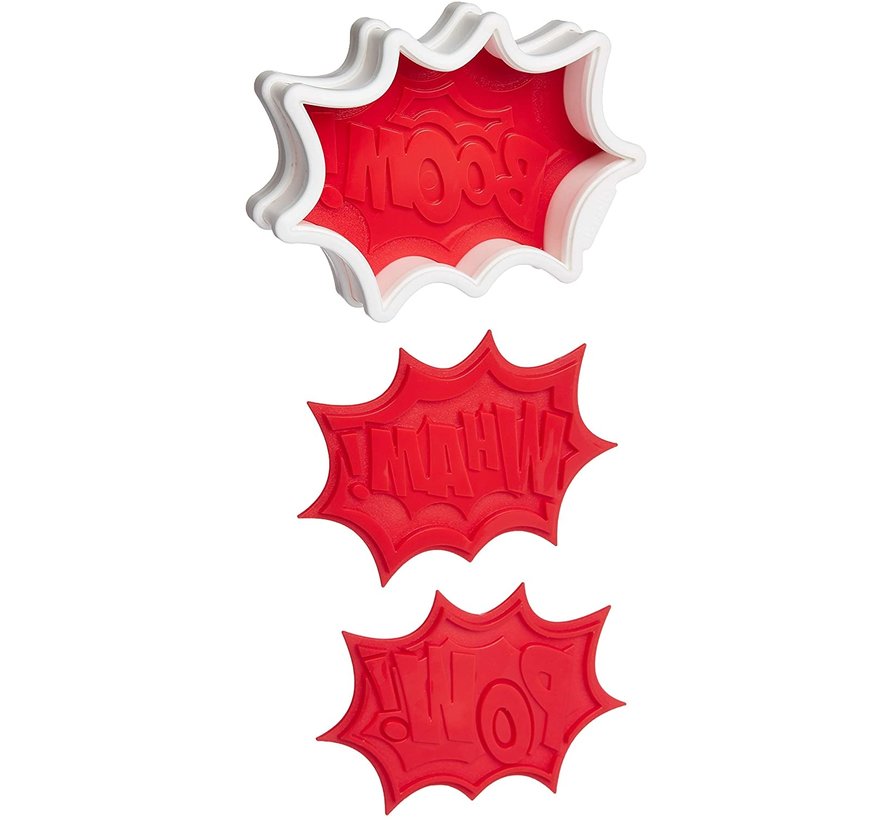 Comic Burst Cookie Cutter, 6 Designs