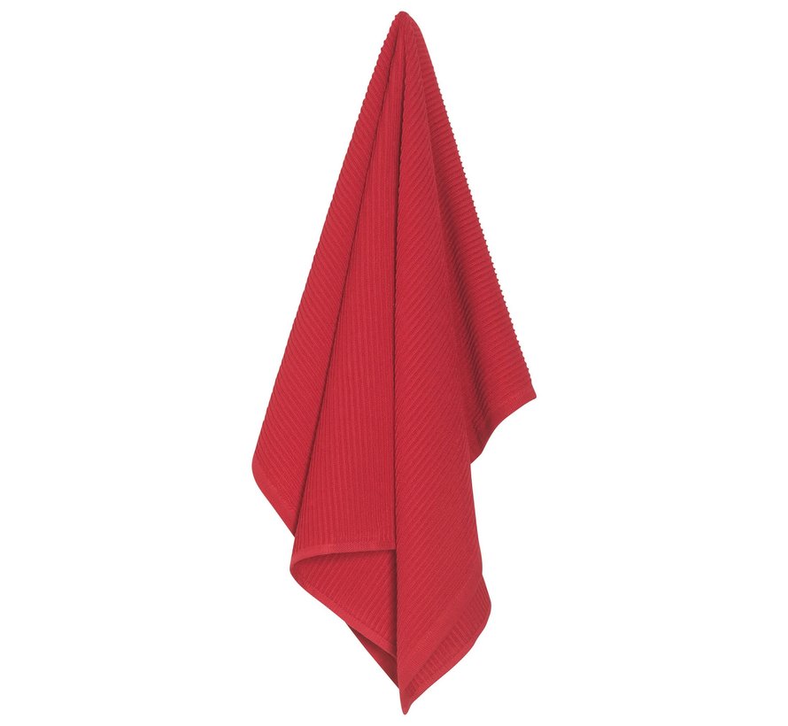 Red Ripple Kitchen Towel