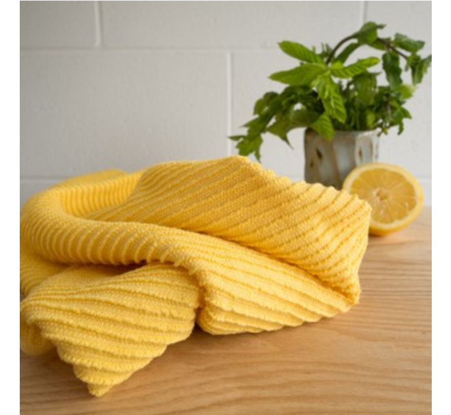 Lemon Ripple Kitchen Towel