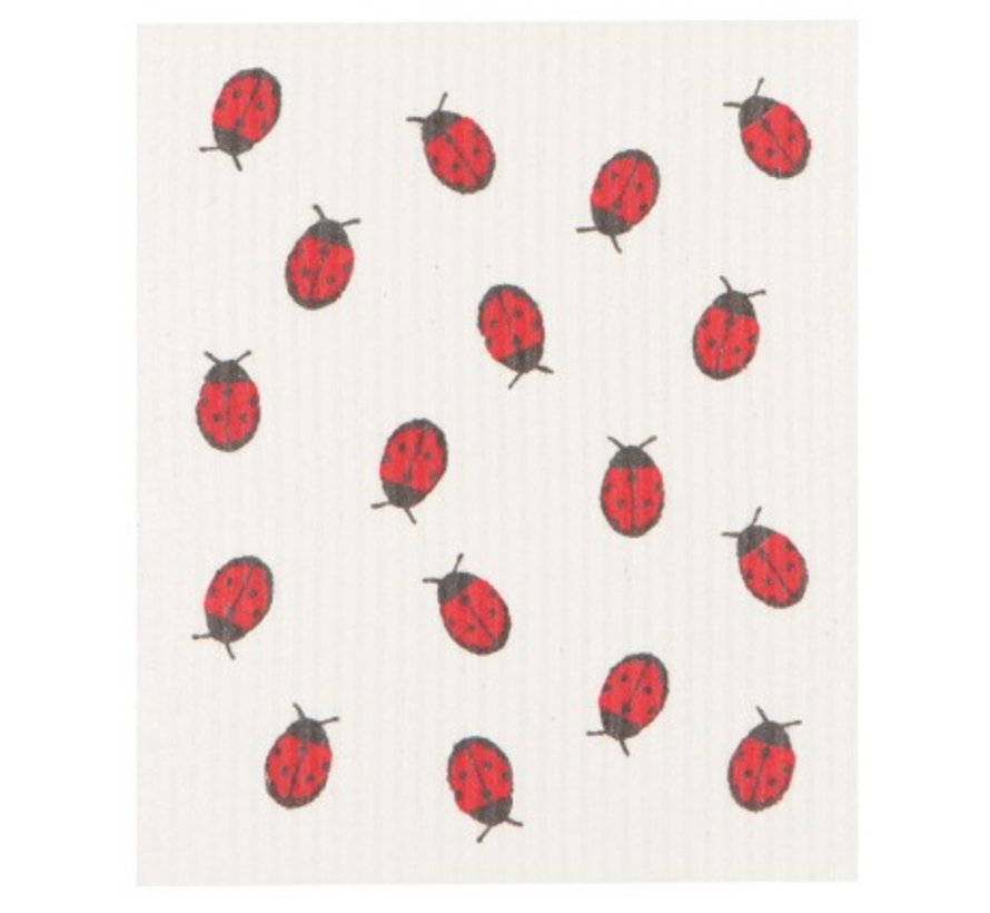 Ladybug Swedish Dishcloth