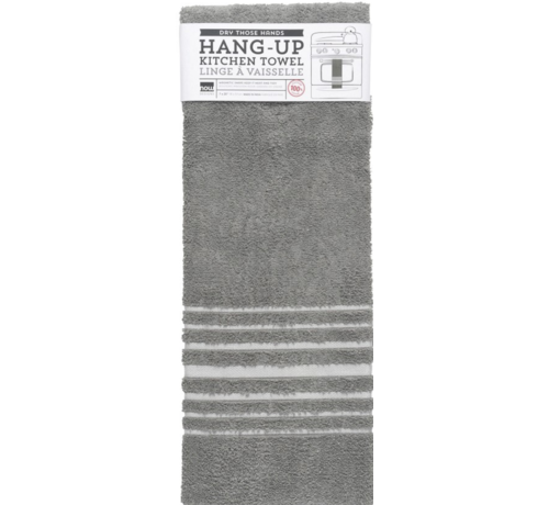 Now Designs London Gray Hang-Up Towel