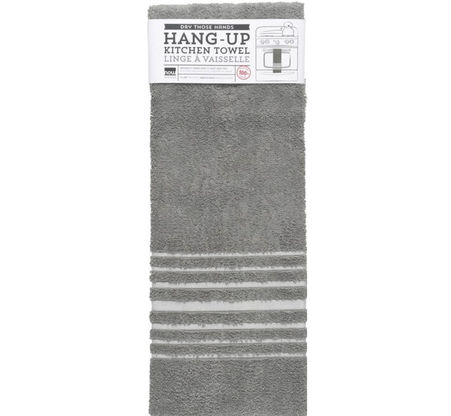 London Gray Hang-Up Towel