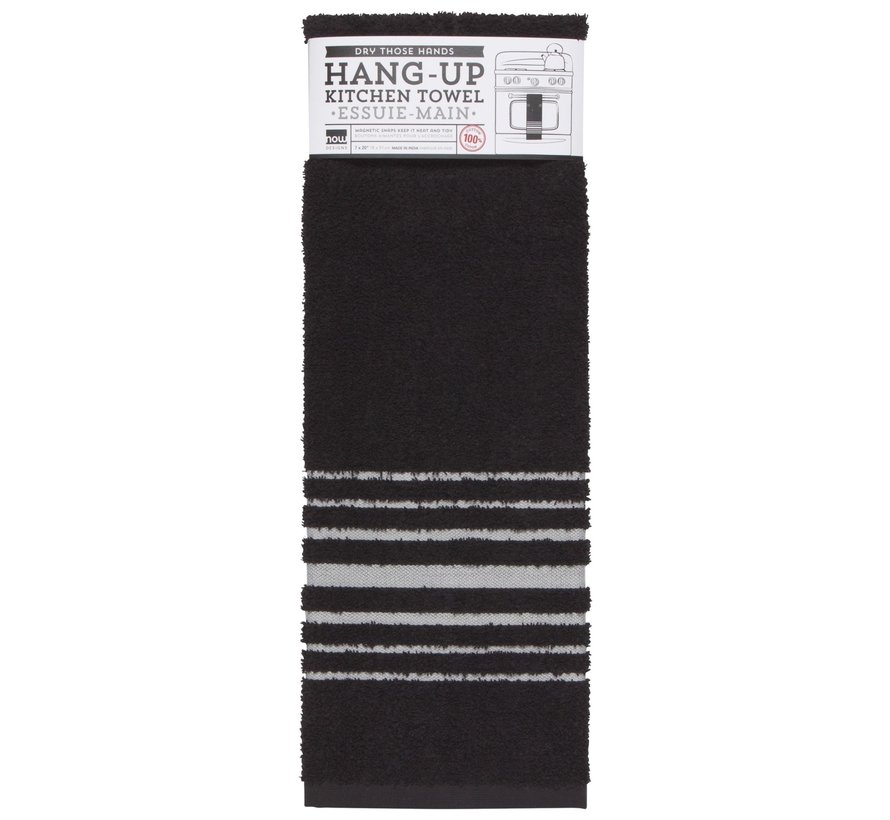 Black Hang-up Towel