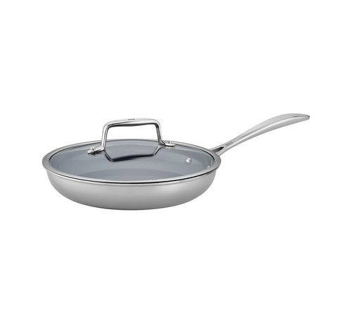 Zwilling Cookware Clad CFX SS NS 9.5" Fry Pan w/lid