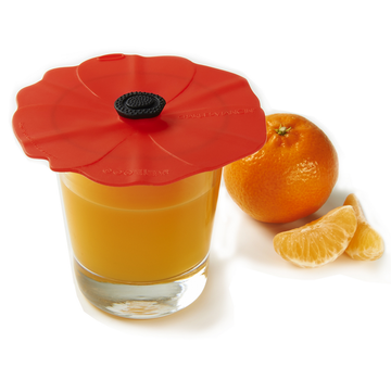 Charles Viancin Poppy Drink Covers (Red) - Set/2