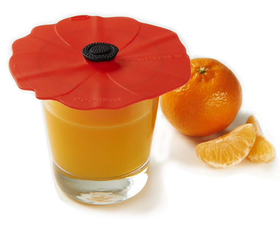 Charles Viancin Poppy Drink Covers (Red) Set/2 Spoons N Spice