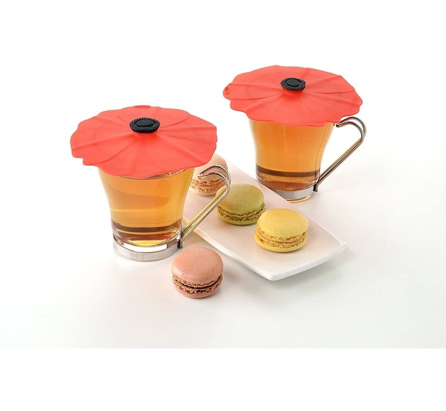 Poppy Drink Covers (Red) - Set/2