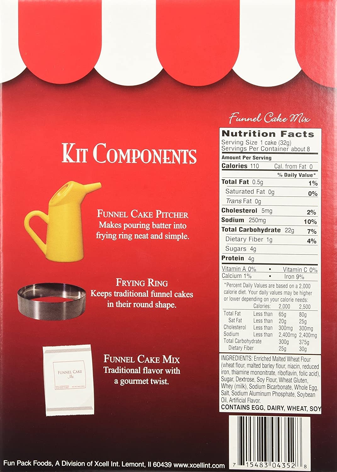 Fun Pack Foods Funnel Cake Kit Spoons N Spice