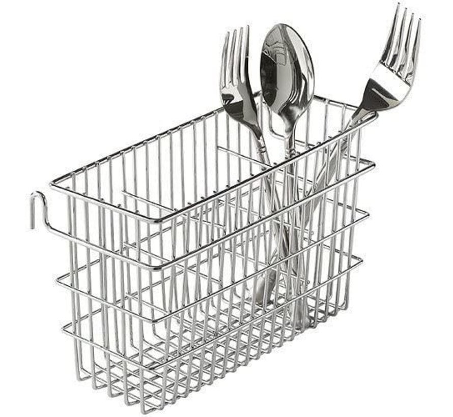 Wire Cutlery Basket - Chrome