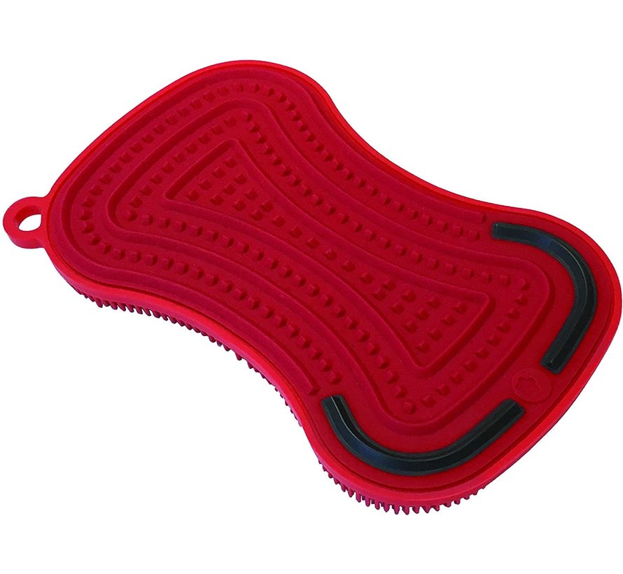 Stay Clean 3 in 1 Scrubber 5'' x 3'' Red