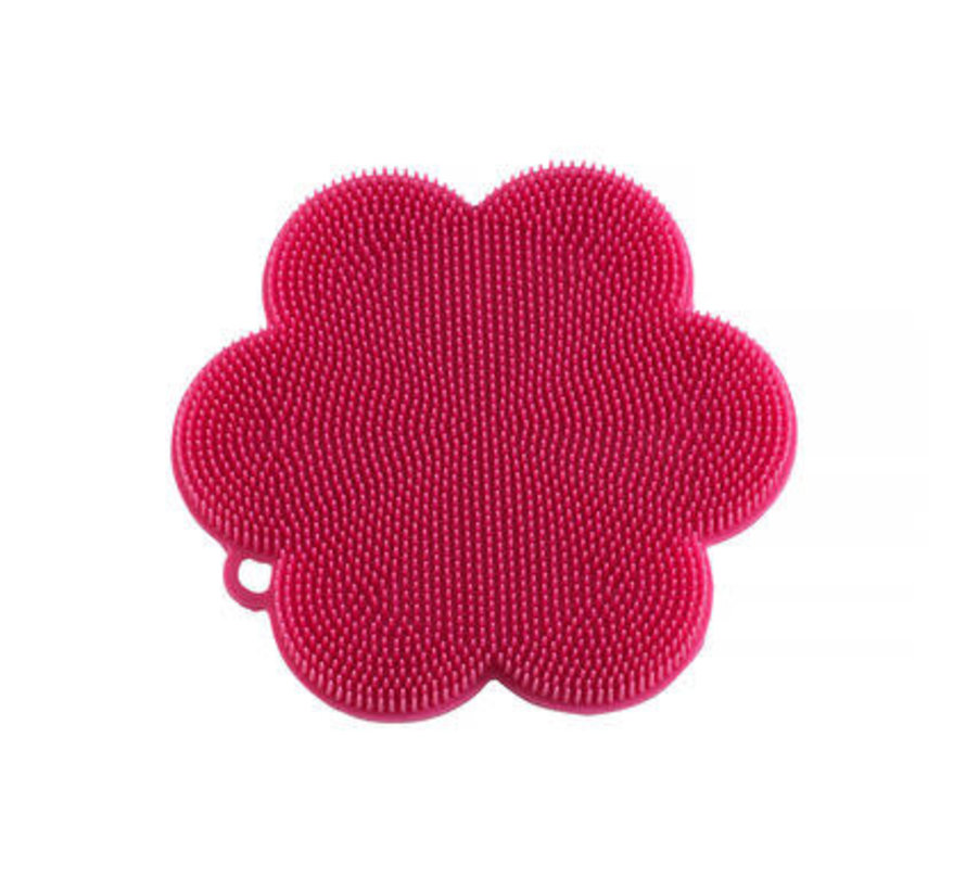 Stay Clean Scrubber Flower Pink