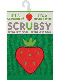 Scrubsy Cloth - Strawberry