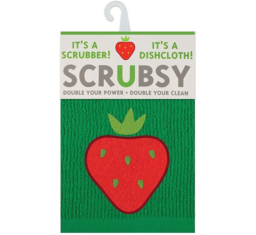 Scrubsy Cloth - Strawberry