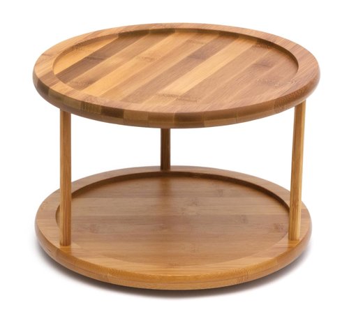 Lipper Bamboo 2-Tier 10" Turntable