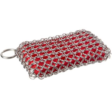 Lodge Chainmail Scrubbing Pad Red