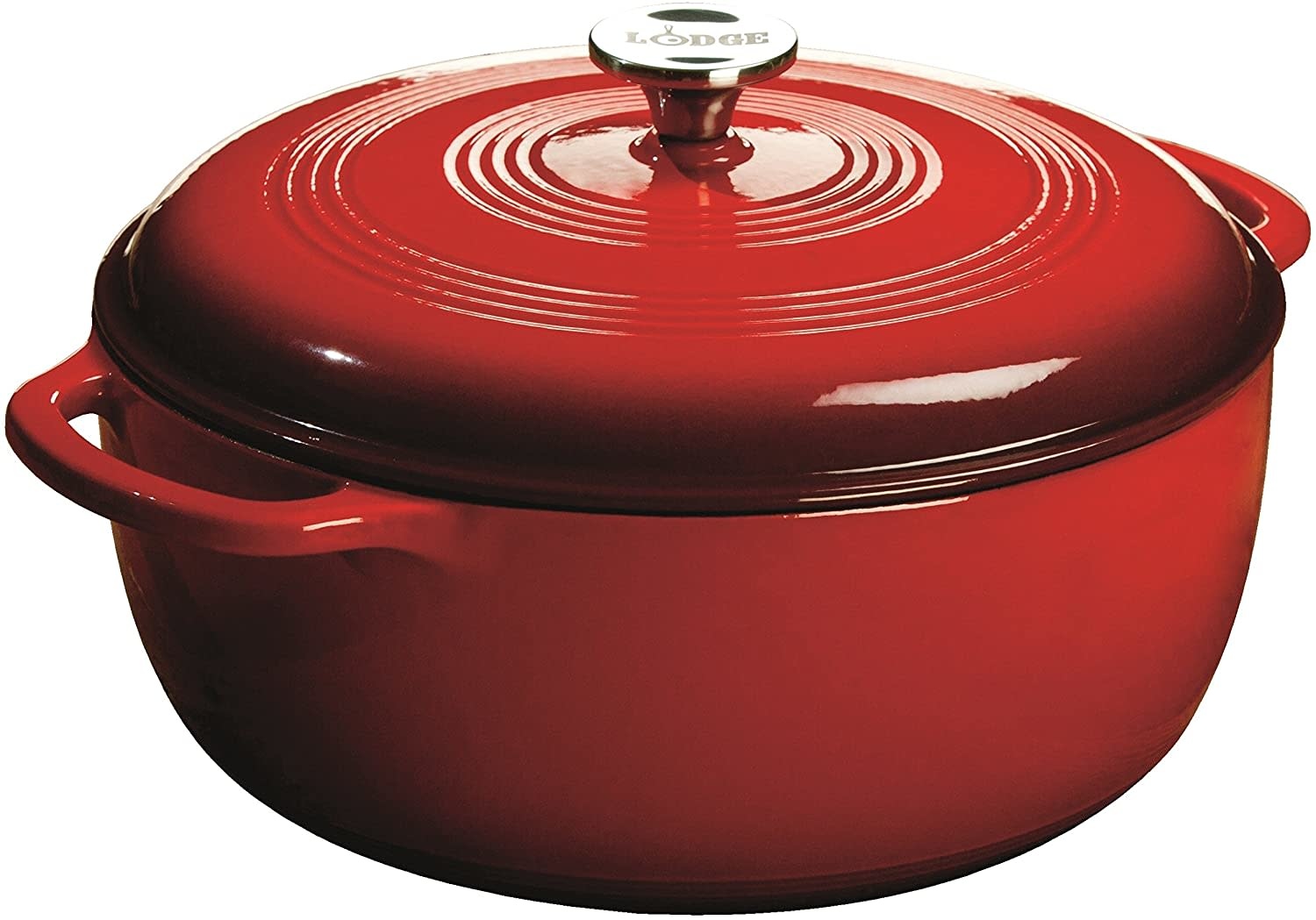Lodge Dutch Oven, 7.5 Qt. Red Spoons N Spice