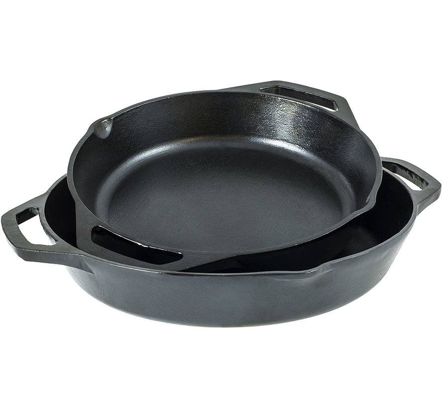 Cast Iron Dual Handle Pan, 12"