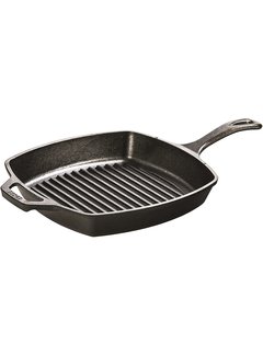 Lodge Square Cast Iron Grill Pan, 10.5"