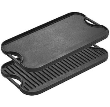 Lodge Cast Iron Reversible Grill/Griddle, 20" x 10.44"