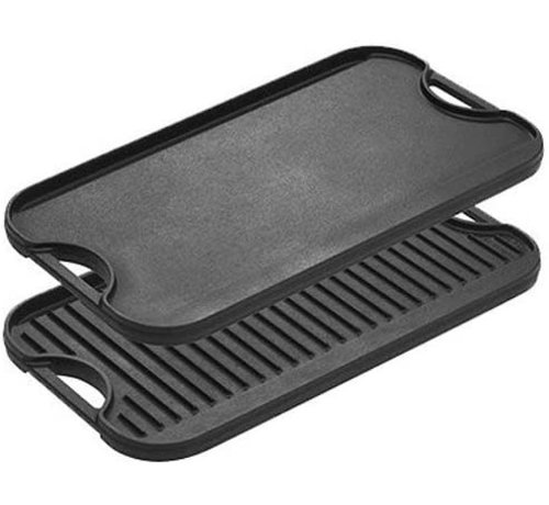 Lodge Cast Iron Reversible Grill/Griddle, 20" x 10.44"