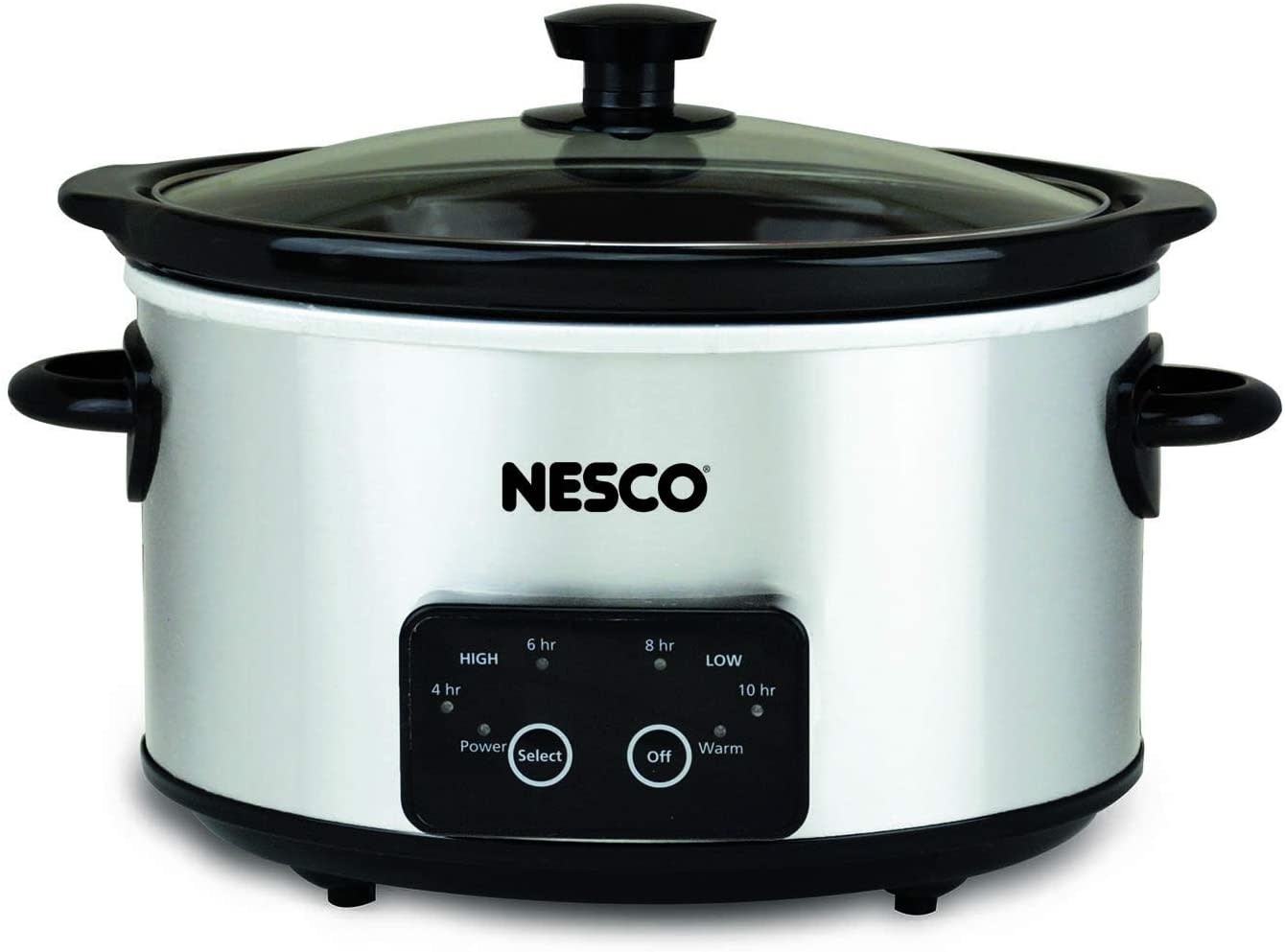 Nesco Slow Cooker, 4 Qt. Oval Stainless Steel Spoons N Spice