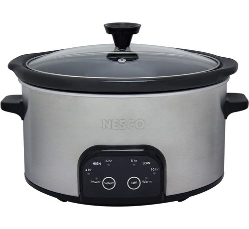 Nesco Slow Cooker, 6 Qt. Oval Stainless Steel