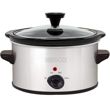 Nesco Slow Cooker, 1.5 Qt. Silver