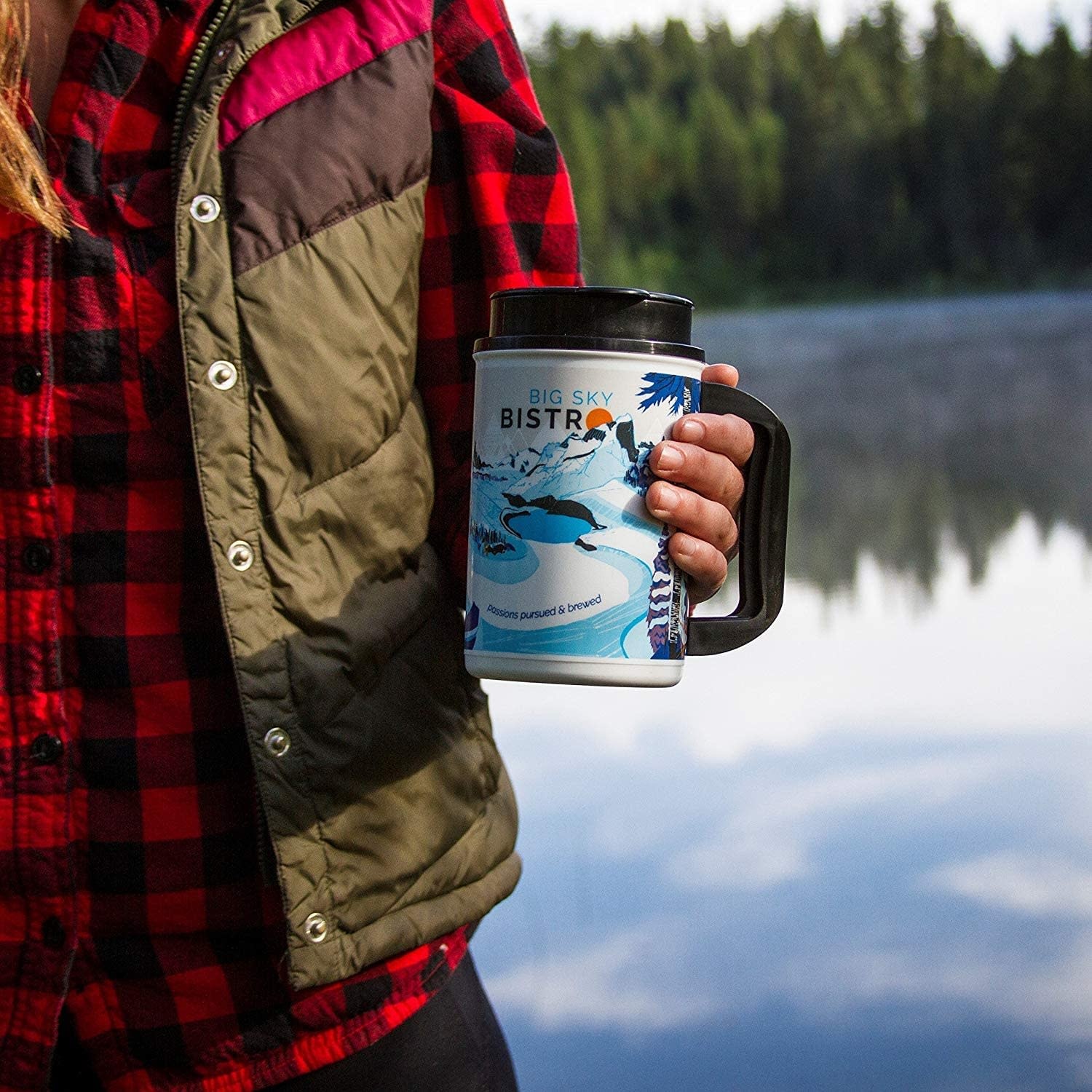 Design Big Sky Bistro French Press Mug Winter Spoons N Spice