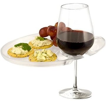 Wine 'n Dine Party Plate, Clear - SAN Polymer