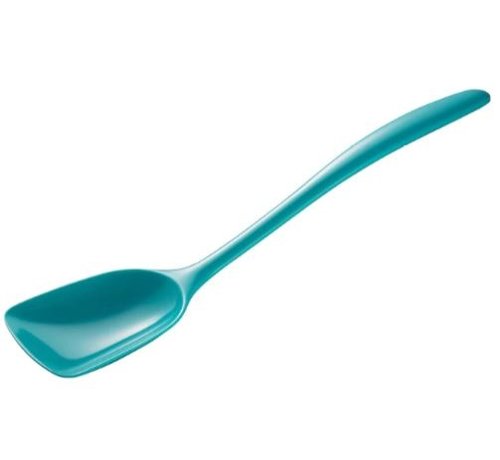 Gourmac Flat-Front Spoon 11" - Turquoise
