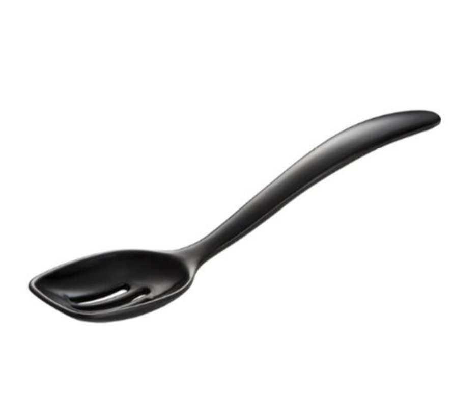 Mini Slotted Spoon 7.5" - Black
